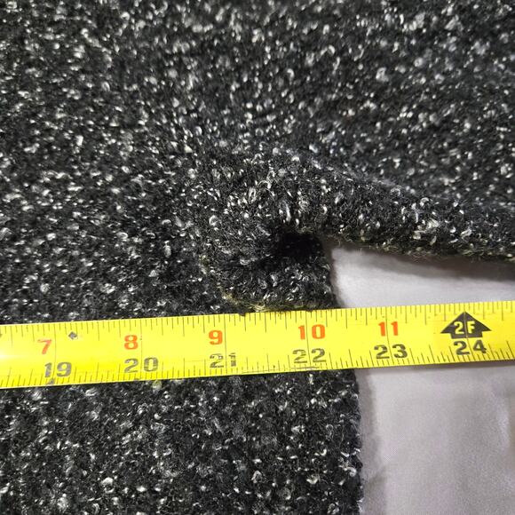 Cathy Daniels Sz XL Womens Black White Textured Knit Cardigan - Picture 5 of 7